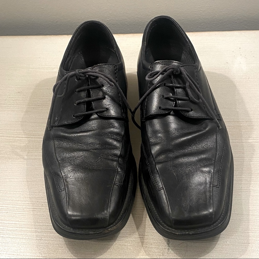 Johnston & Murphy Men’s Black Leather Dress Shoes 9 - Picture 4 of 5
